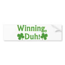 Charlie Sheen Lucky Winning Shirt Bumper Stickers
