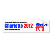 Charlotte 2012 bumper stickers