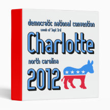 Charlotte 2012 convention vinyl binders