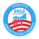 Charlotte 2012 Democrat Convention Sticker