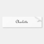 Charlotte Bumper Sticker