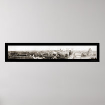 Charlotte NC Panorama Photo 1918 Posters