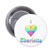 Charlotte -- Pastels Pinback Button