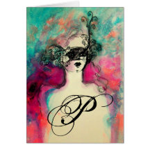 CHARM MONOGRAM / Happy Birthday Card