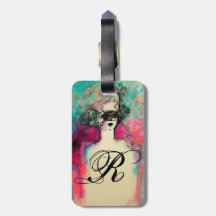 CHARM MONOGRAM LUGGAGE TAG