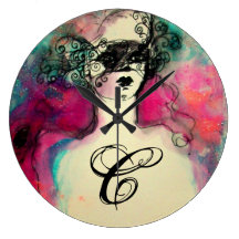 CHARM MONOGRAM WALL CLOCKS