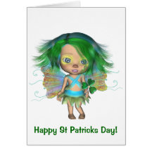 Charmed Irish Oddling Rainbow Fairy Card
