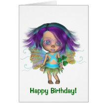 Charmed Irish Oddling Rainbow Fairy Card