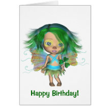 Charmed Irish Oddling Rainbow Fairy Card