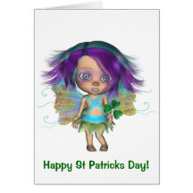 Charmed Irish Oddling Rainbow Fairy Card