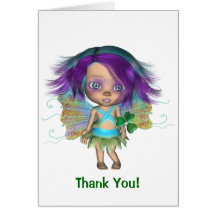 Charmed Irish Oddling Rainbow Fairy Card