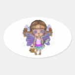 Charmed Little Oddling Fairy Easter Square Sticker