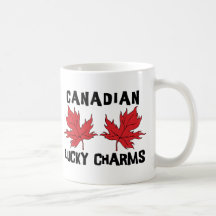 Charmes chanceux canadiens mug à café