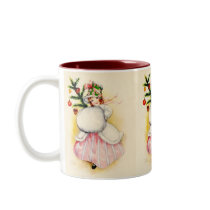 Charming Christmas Girl Coffee Mug