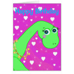 Charming Dino, Happy Birthday Greeting Cards