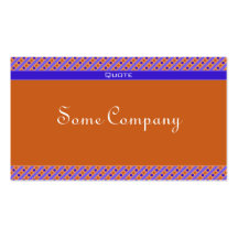 Charming Dots And Stripes Collection (Blue) Business Card