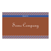 Charming Dots And Stripes Collection (Blue) Business Card Templates