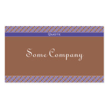 Charming Dots And Stripes Collection (Blue) Business Card Templates
