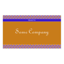 Charming Dots And Stripes Collection (Blue) Business Card