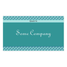 Charming Dots And Stripes (Ocean View) Business Card Template