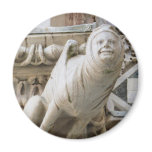 Charming Gargoyle on Medieval Buildings Magnets
