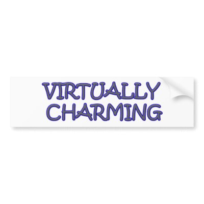 CHARMING INDEED BUMPER STICKER by Danciko