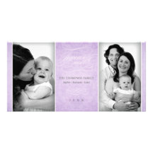 Charming Lilac "Joyeux Noël" photo card
