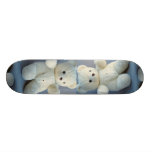Charming White teddy bear Skate Decks
