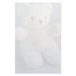 Charming White teddy bear Custom Stationery