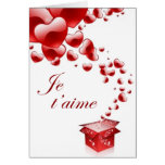Chart I love you Card