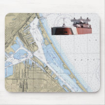 Chart Mouse Pad Duluth harbour Gott
