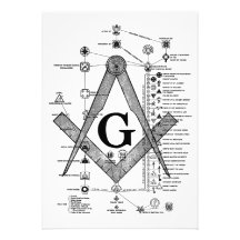 Chart of Masonic Degrees Card