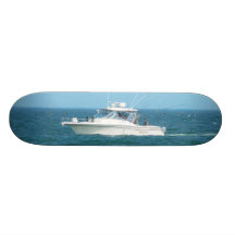 Charter Fishing Boat Skate Board Deck