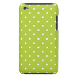 Chartreuse 50s Style Polka Dot iPod Touch G4 Case iPod Case-Mate Cases