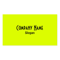Chartreuse & Black Business Card business cards