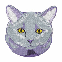 Chartreux Cat Embroidered Shirt