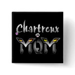 Chartreux Cat Mom Gifts Pinback Button