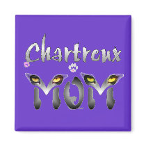 Chartreux Cat Mom Gifts Refrigerator Magnet