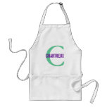 Chartreux Cat Monogram Design Apron