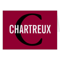 Chartreux Cat Monogram Design