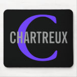 Chartreux Cat Monogram Design