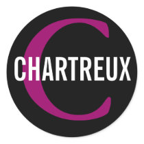 Chartreux Cat Monogram Design