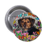 Chase in Butterflies Button