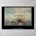 Chase of the Constitution 1813 Poster