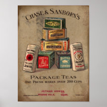 Chase & Sanborn's Tea Poster