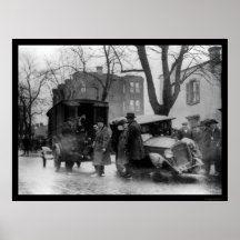 Chasing Bootleggers in Washington, DC 1922 Print