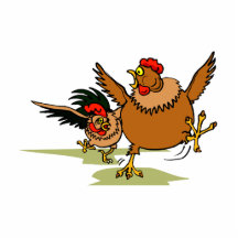 Chasing Chickens Cut Out