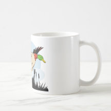 chasse de chasseur d'oiseau de canard visant le fu tasse