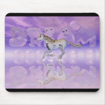 Chasse de licorne votre rêve tapis de souris