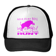 CHASSE DE VERRAT DE FILLE CASQUETTES